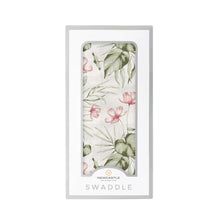 Load image into Gallery viewer, Silver Pink Orchid Swaddle