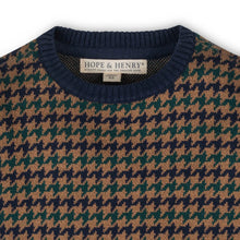 Load image into Gallery viewer, Organic Intarsia Crew Neck Sweater