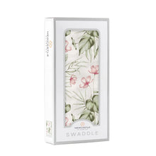 Load image into Gallery viewer, Silver Pink Orchid Swaddle