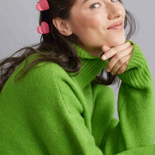 Load image into Gallery viewer, Glossy Candy Hearts Hair Clip Set - Several Colors