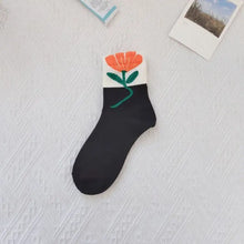 Load image into Gallery viewer, Flower Top Cotton Socks - Several Styles
