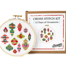 Load image into Gallery viewer, 12 Days of Ornaments Diy Cross Stitch Kit