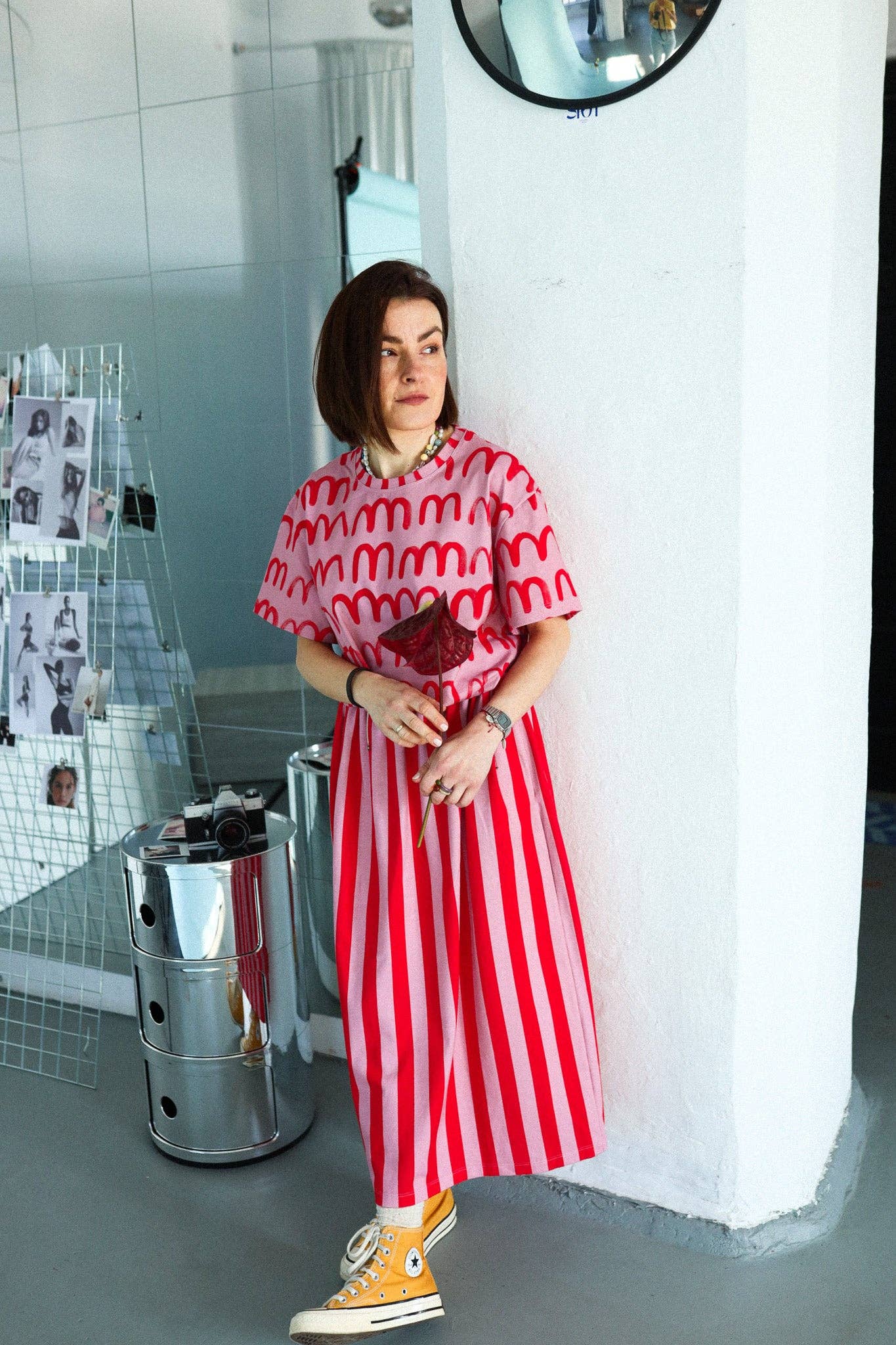 Red Stripe Skirt