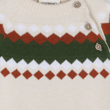 Load image into Gallery viewer, Fair Isle Jacquard Knit Baby Jumpsuit