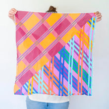 Load image into Gallery viewer, Autumn On the Plains - Stripes - Pure Silk Bandana Scarf