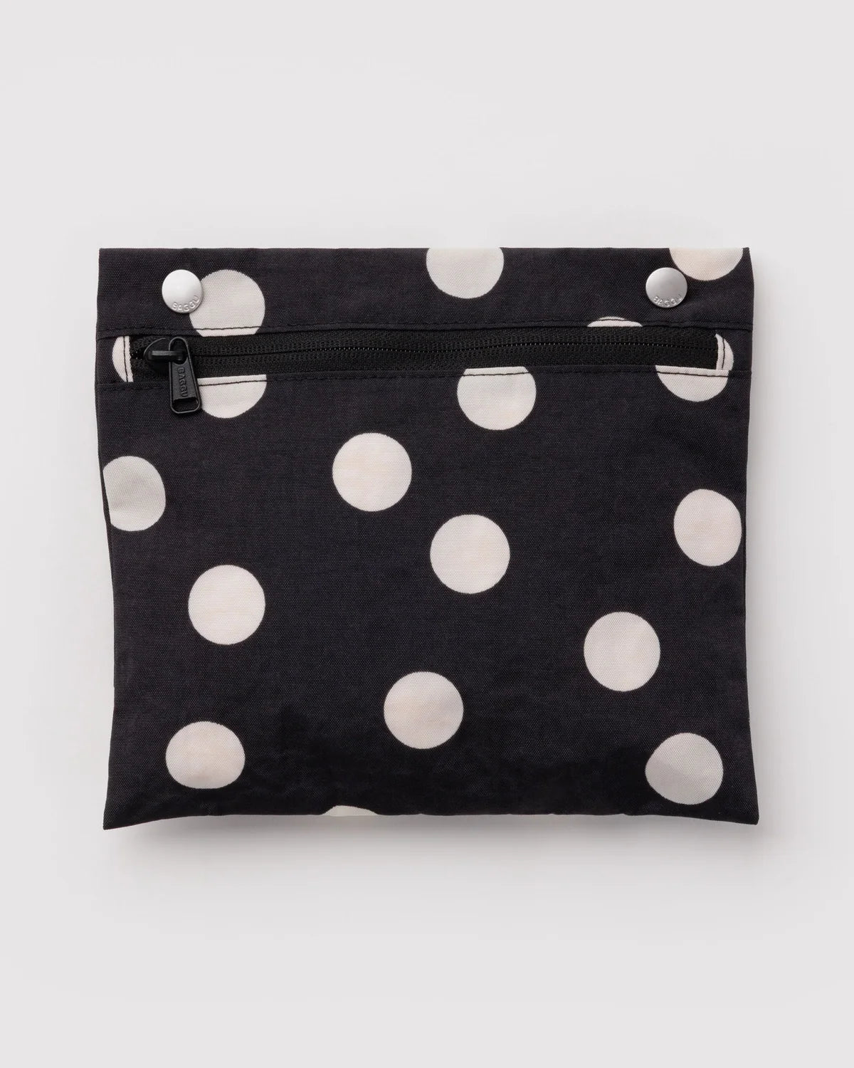 Everyday Cloud Bag - Black and Cream Polka Dot