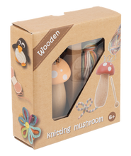 Load image into Gallery viewer, Wooden Knitting Mushrooms - Several Colors