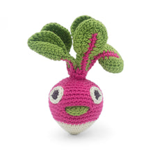 Load image into Gallery viewer, Radish Rattle 100% organic cotton