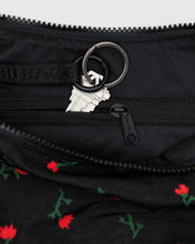 Load image into Gallery viewer, Medium Nylon Baggu Crescent Bag - Painted Wildflower