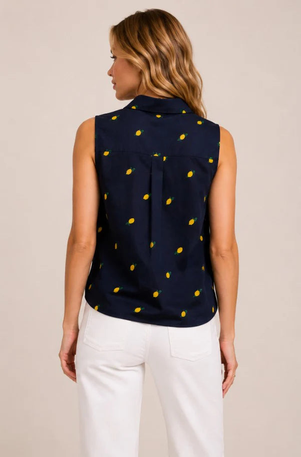 Becky Top - Navy