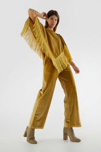 Load image into Gallery viewer, Velvet Stretch Pants - Gold
