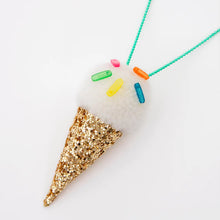 Load image into Gallery viewer, Ice Cream Pompom Necklace