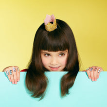 Load image into Gallery viewer, Mini Gold Glitter Crown Hair Clip