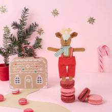 Load image into Gallery viewer, Reindeer Mini Doll & Suitcase