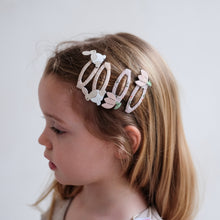 Load image into Gallery viewer, Bunny & Flower Hair Clips