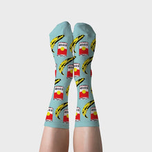 Load image into Gallery viewer, Pop Art Crew Socks - Women&#39;s
