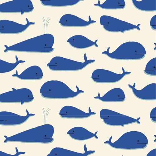 Baby 2-Way Zip Sleeper - Whales