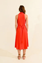 Load image into Gallery viewer, V-Neck Sleeveless Dress - Red/Orange
