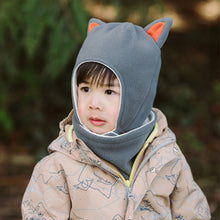Load image into Gallery viewer, Kids Fleece Animal Hats | Grey Fox