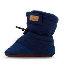 Load image into Gallery viewer, Baby Stay-Put Cozy Booties | Navy
