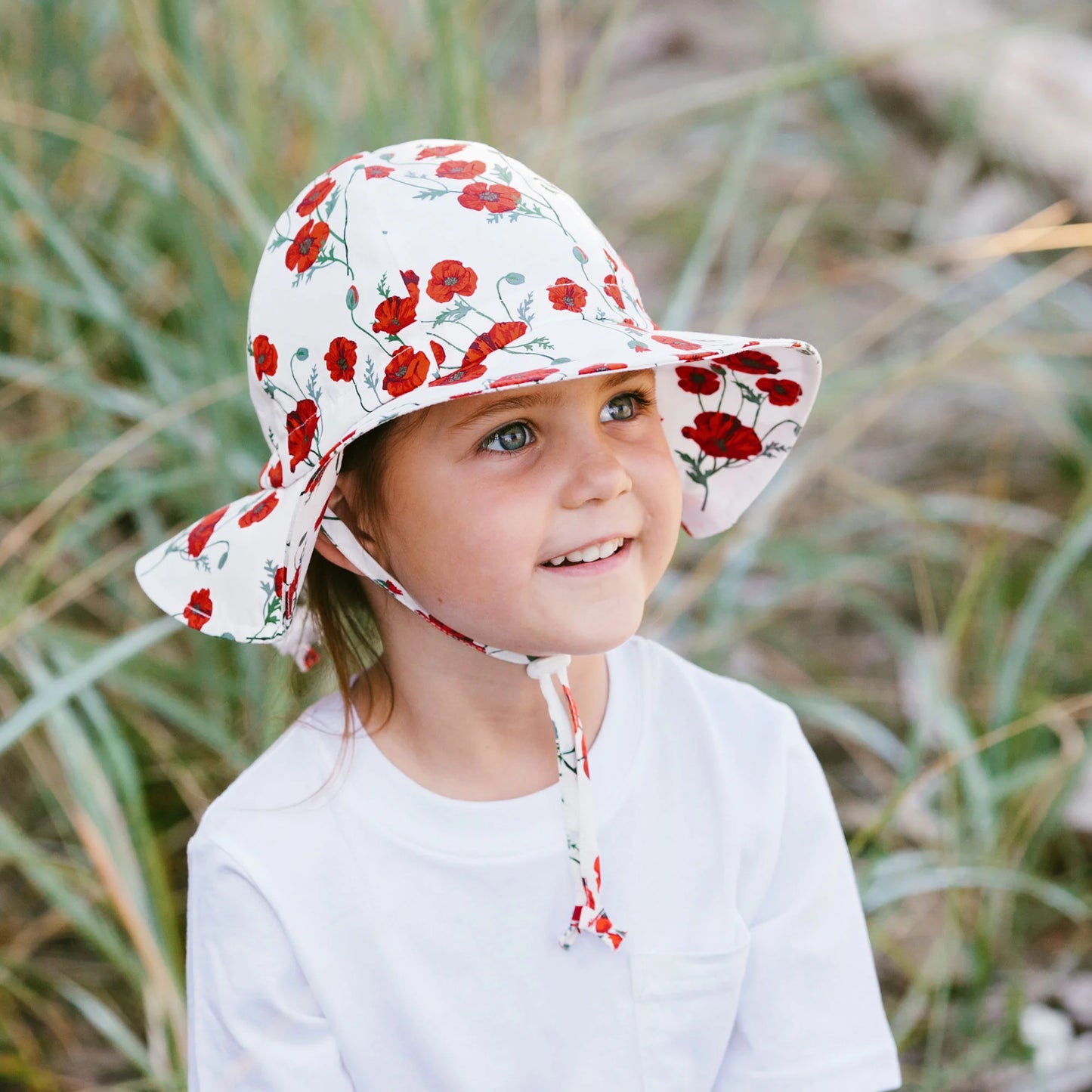 Red Poppy | Cotton Floppy Hat