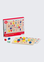 Load image into Gallery viewer, Wooden Multi-Language Alphabet Tray Puzzle