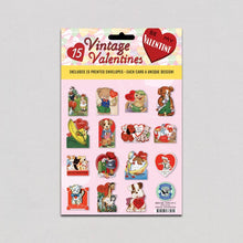 Load image into Gallery viewer, 15 Vintage Valentines: Retro Valentines