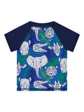 Load image into Gallery viewer, Rashguard Swim Set - Green Animals