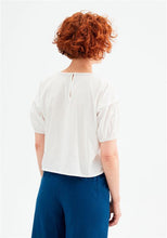Load image into Gallery viewer, Oversized Poplin Short-Sleeved Top - White
