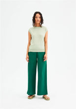 Load image into Gallery viewer, High-Waisted Wide-Leg Trousers - Green