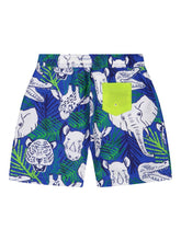 Load image into Gallery viewer, Rashguard Swim Set - Green Animals