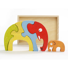 Load image into Gallery viewer, Elephant Family Puzzle