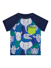 Load image into Gallery viewer, Rashguard Swim Set - Green Animals
