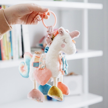 Load image into Gallery viewer, Itzy Friends Link & Love™ Activity Plush with Teether Toy - Unicorn