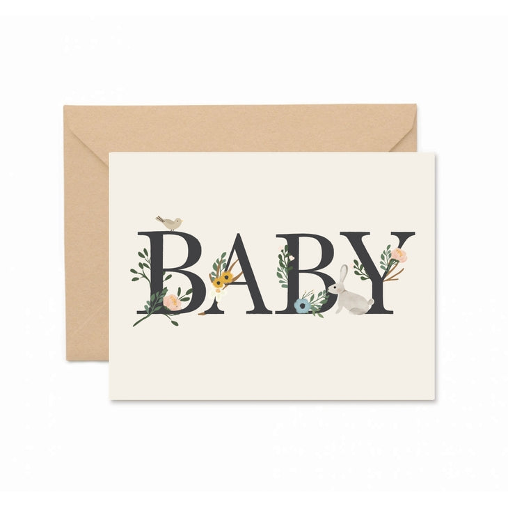 Baby Floral Greeting Card