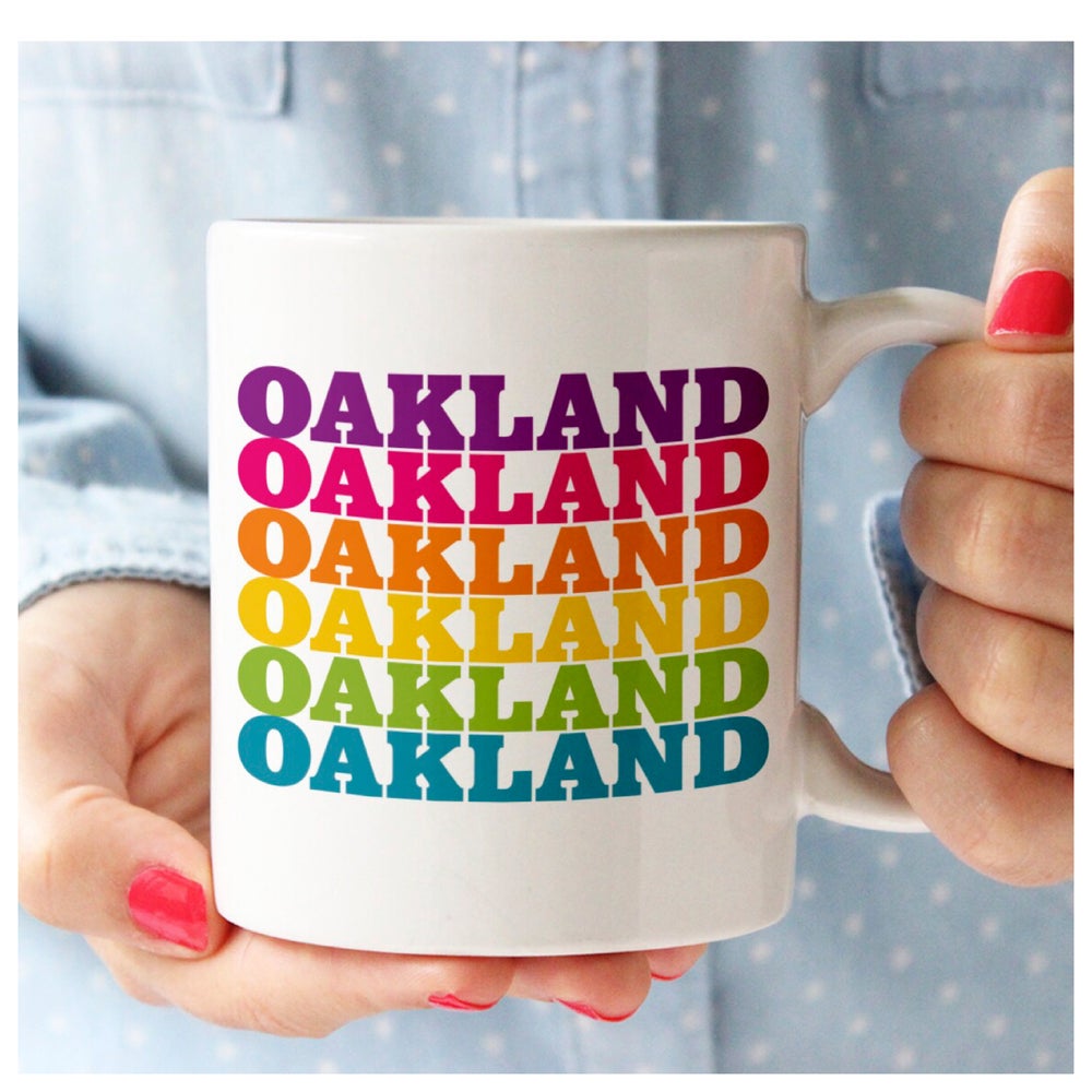 Oakland Rainbow Ceramic Mug