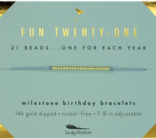 Load image into Gallery viewer, Birthday Celebration Bracelet (Ages 21, 30, 40, 50)