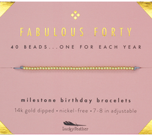 Load image into Gallery viewer, Birthday Celebration Bracelet (Ages 21, 30, 40, 50)