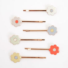 Load image into Gallery viewer, Daisy Enamel Hair Slides (set of 6)