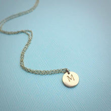 Load image into Gallery viewer, Letter Disc Necklace