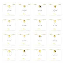 Load image into Gallery viewer, Letter Disc Necklace