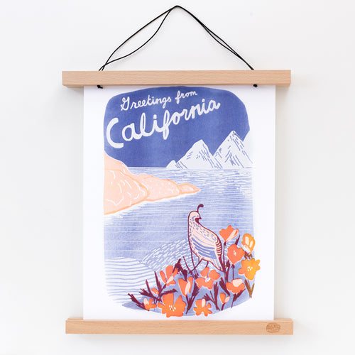 California - Risograph Print