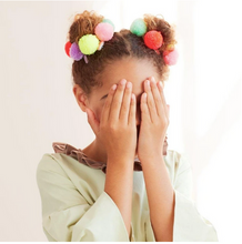 Load image into Gallery viewer, Pompom Unicorn Hair Clips (set of 6)
