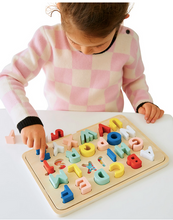 Load image into Gallery viewer, Wooden Multi-Language Alphabet Tray Puzzle