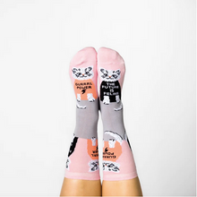 Load image into Gallery viewer, Future is Feline Crew Socks - Women's