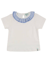 Load image into Gallery viewer, Ruffle Collar Tee - White