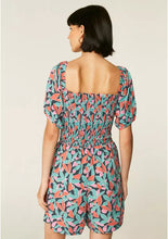 Load image into Gallery viewer, Floral Bird of Paradise Print Smocked Playsuit