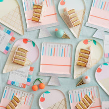 Load image into Gallery viewer, Birthday Cake Plates (x 8)
