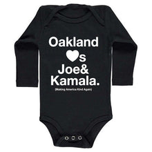 Load image into Gallery viewer, Oakland Loves Joe &amp; Kamala Tee (kids + baby)
