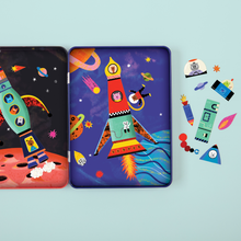 Load image into Gallery viewer, Rocket Ship Magnetic Build-It